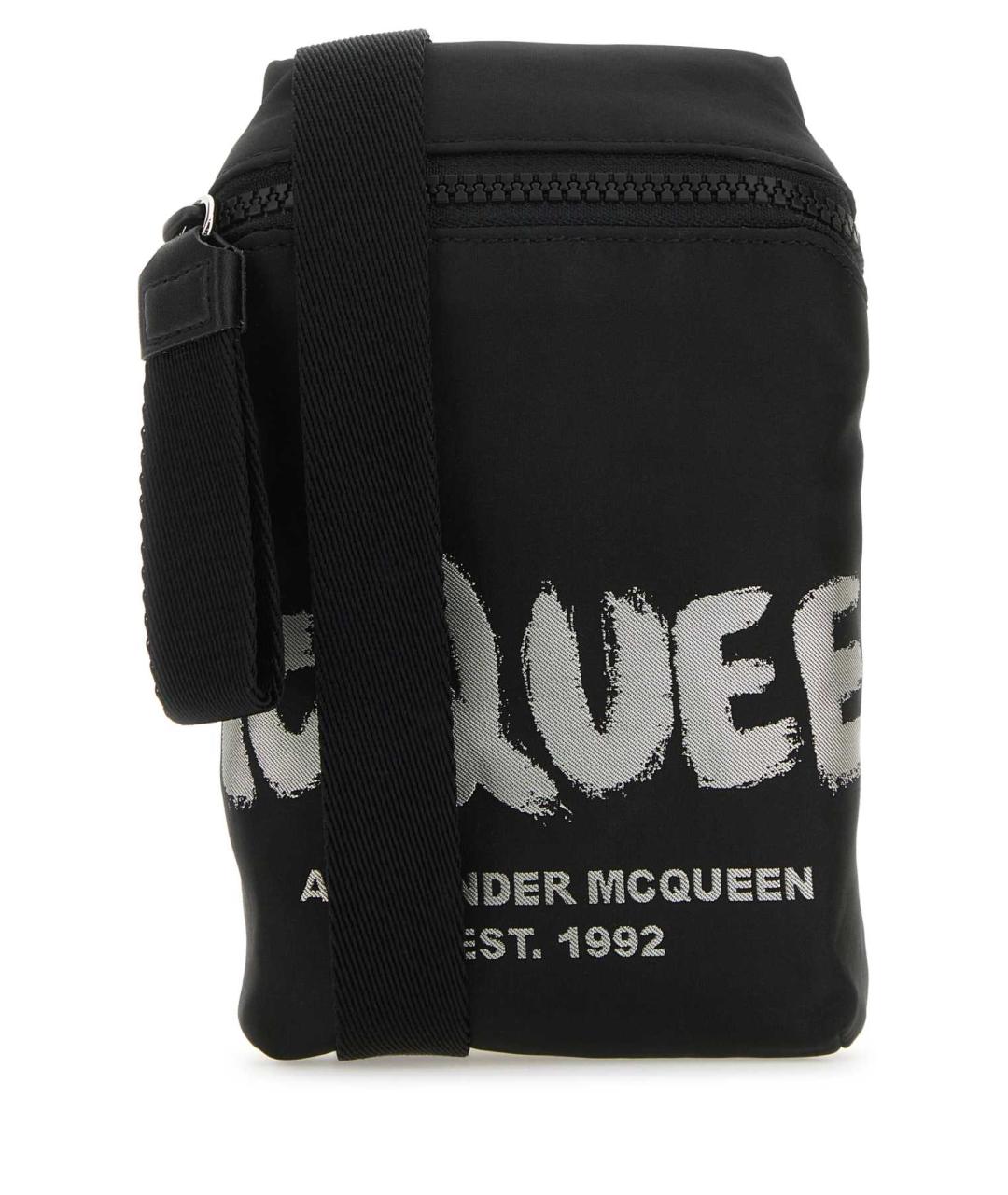 ALEXANDER MCQUEEN Черная сумка через плечо, фото 1
