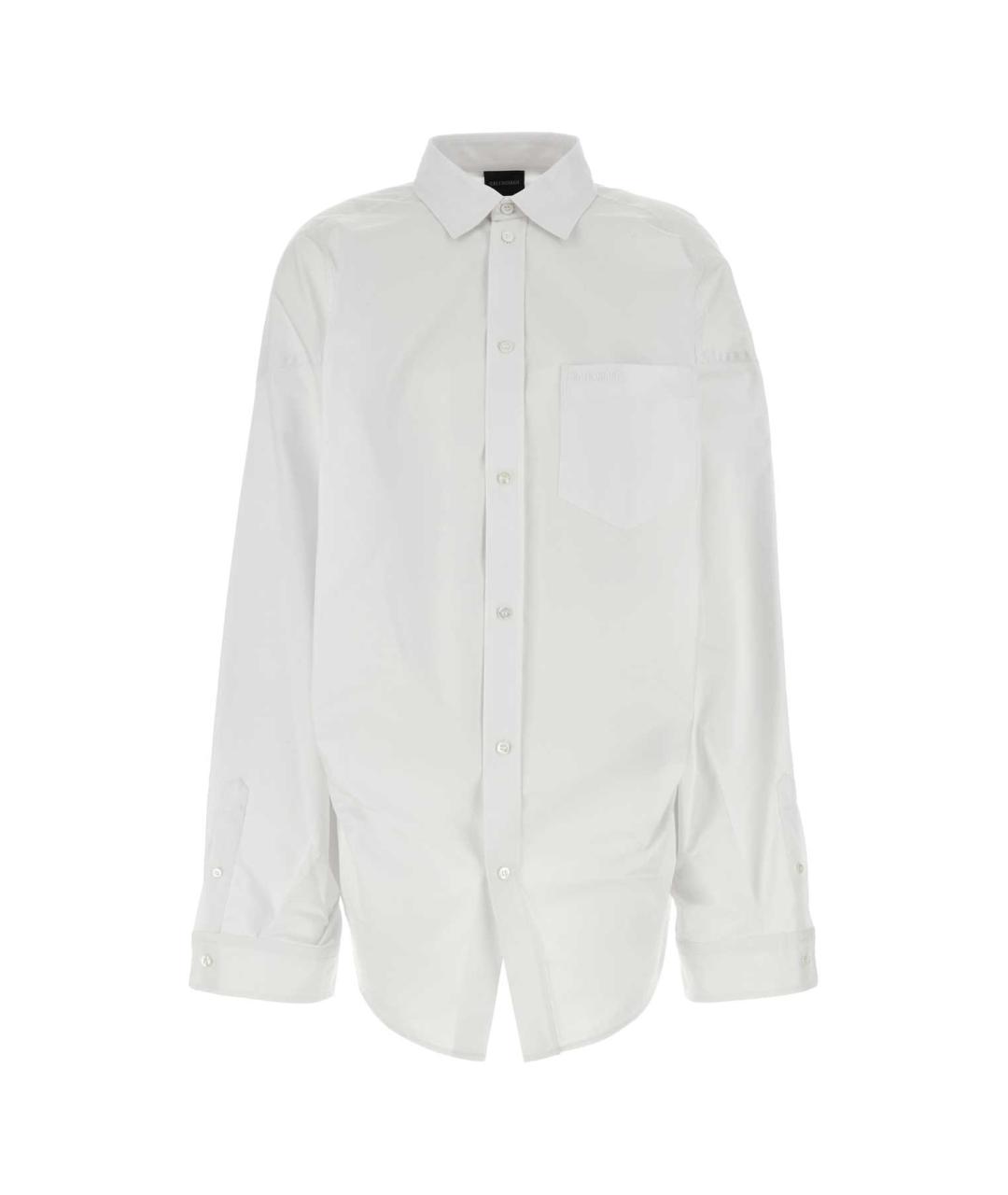 BALENCIAGA Белая хлопковая рубашка, фото 1