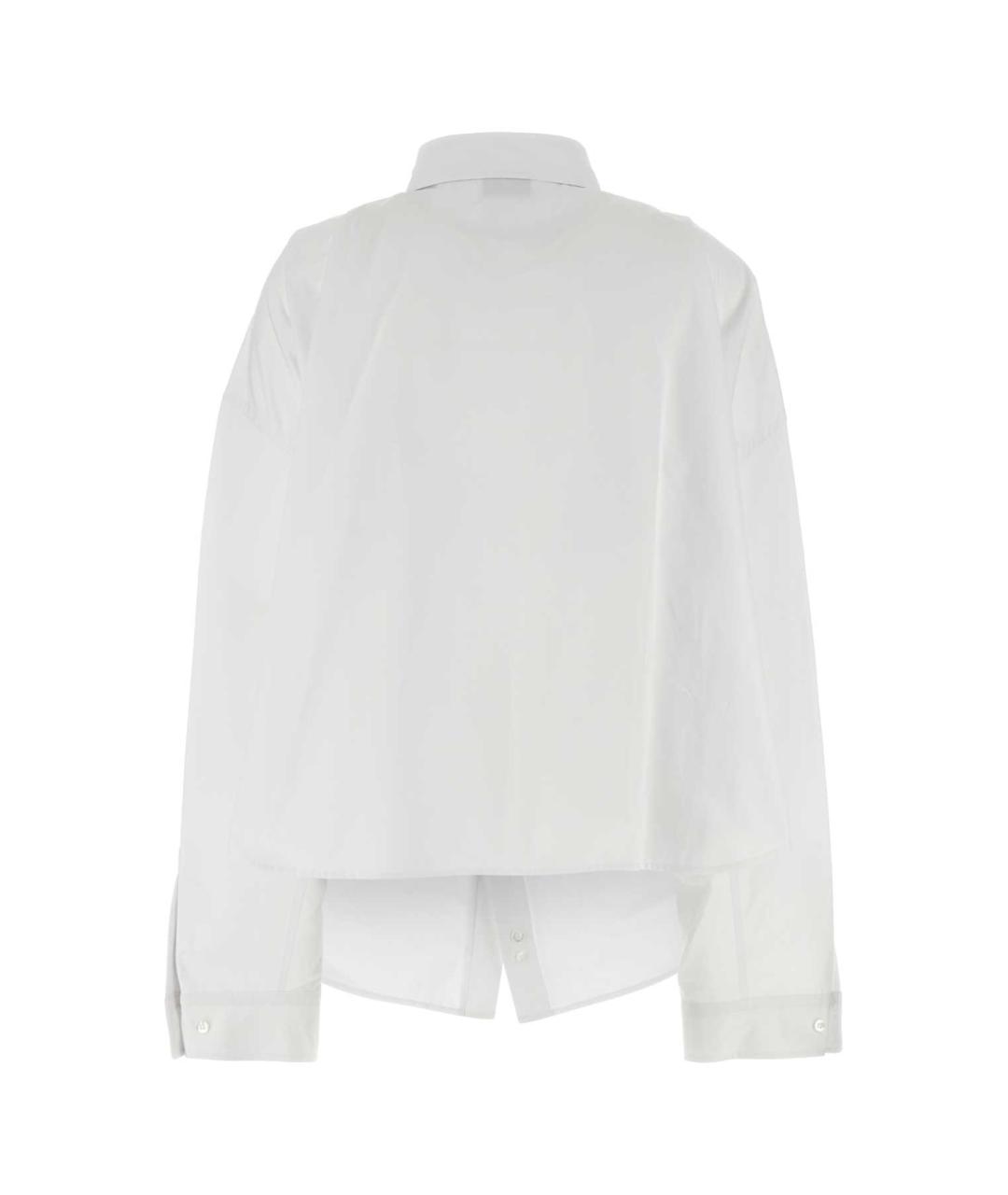 BALENCIAGA Белая хлопковая рубашка, фото 2