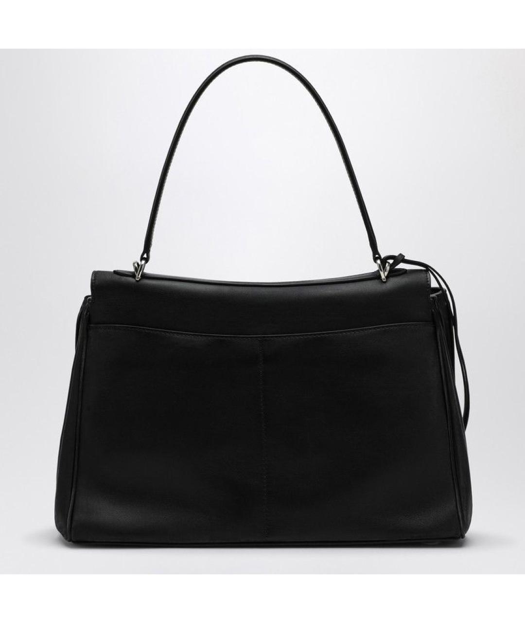 BALENCIAGA Черная кожаная сумка тоут, фото 2