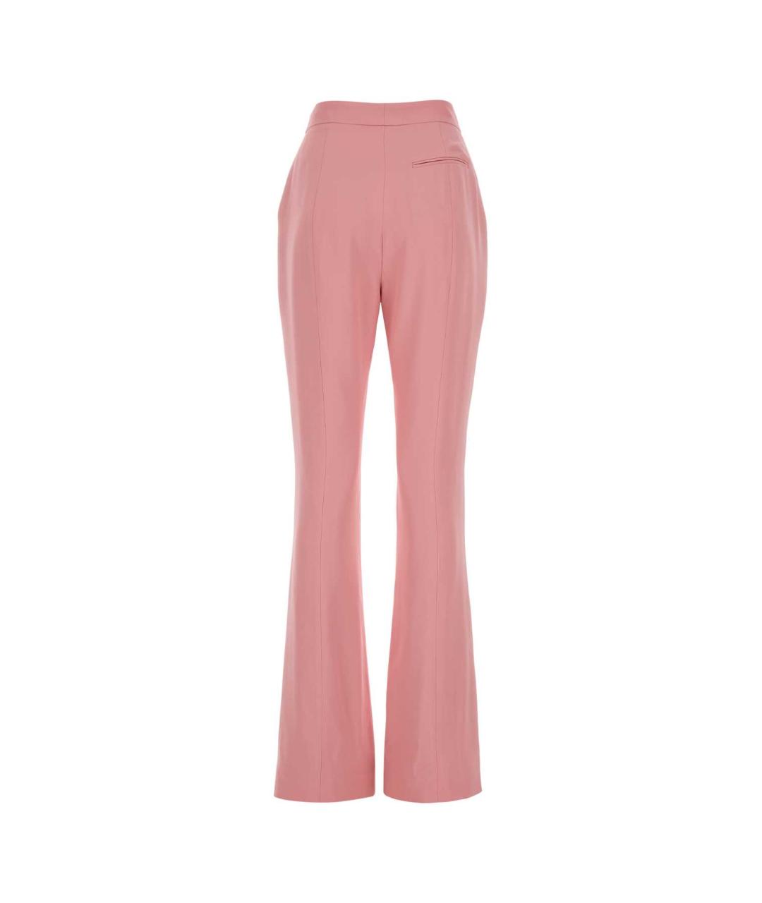 ALEXANDER MCQUEEN Розовые вискозные прямые брюки, фото 2