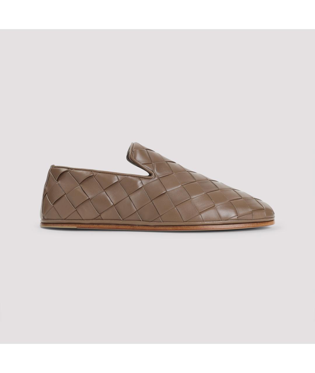 BOTTEGA VENETA Коричневые кожаные лоферы, фото 2