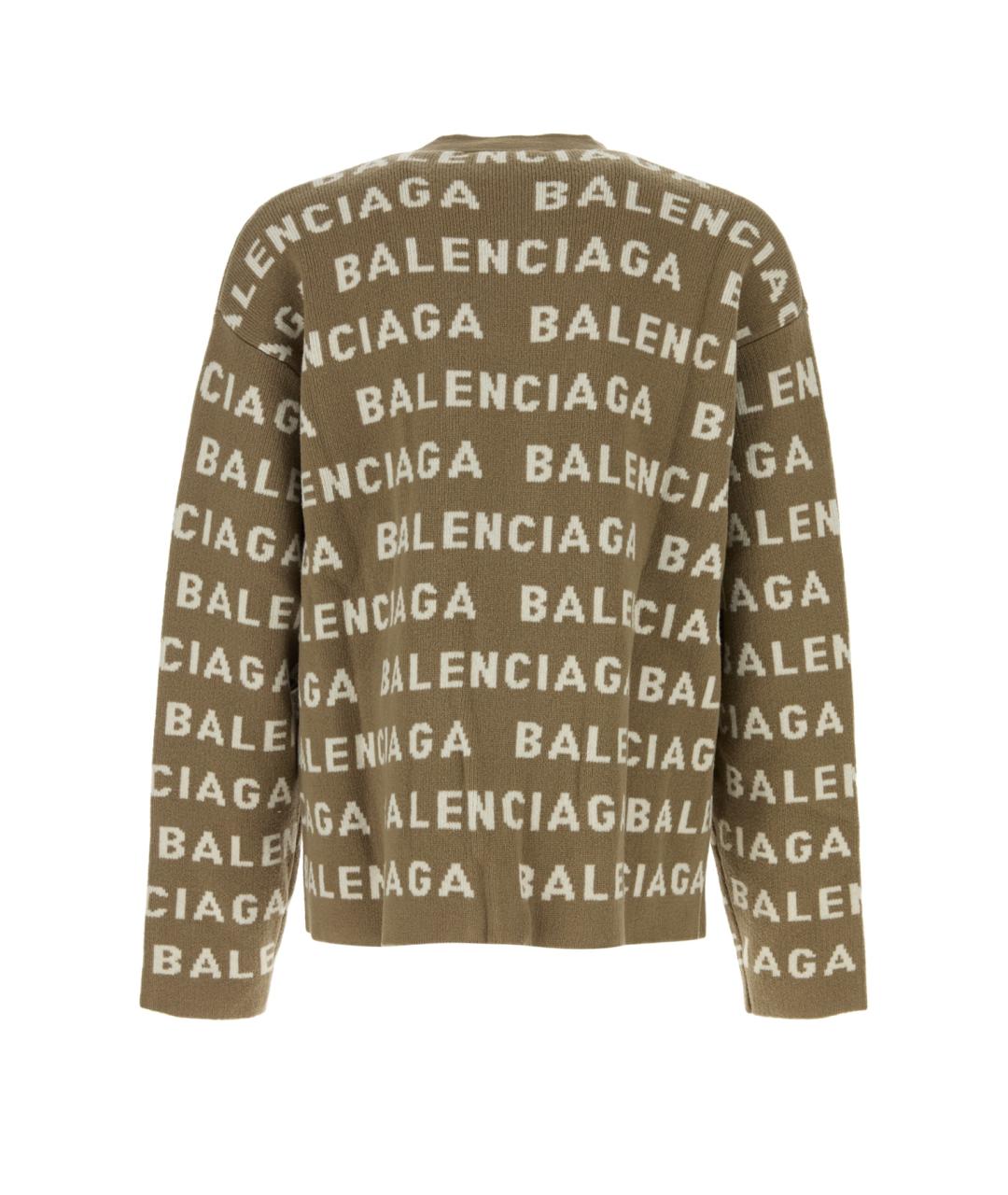 BALENCIAGA Мульти шерстяной кардиган, фото 2