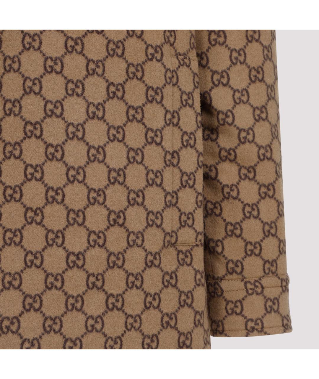 GUCCI Бежевая полиамидовая рубашка, фото 4