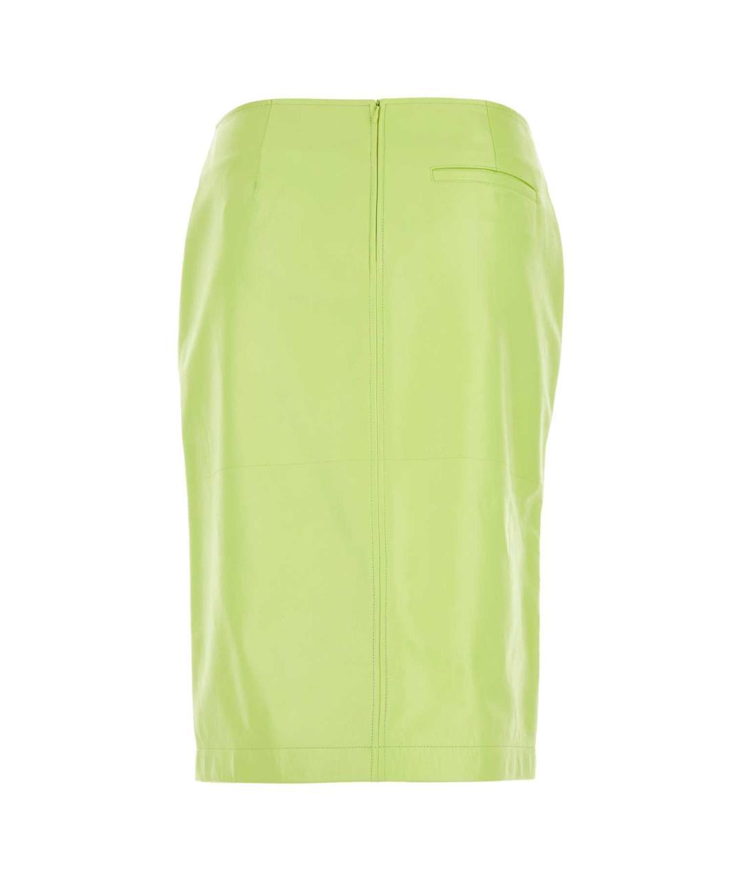 BOTTEGA VENETA Зеленая юбка миди, фото 2