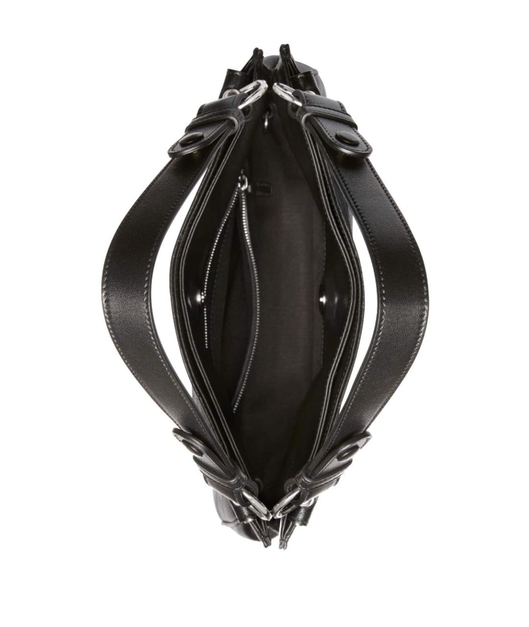 GUCCI Черная кожаная сумка через плечо, фото 4