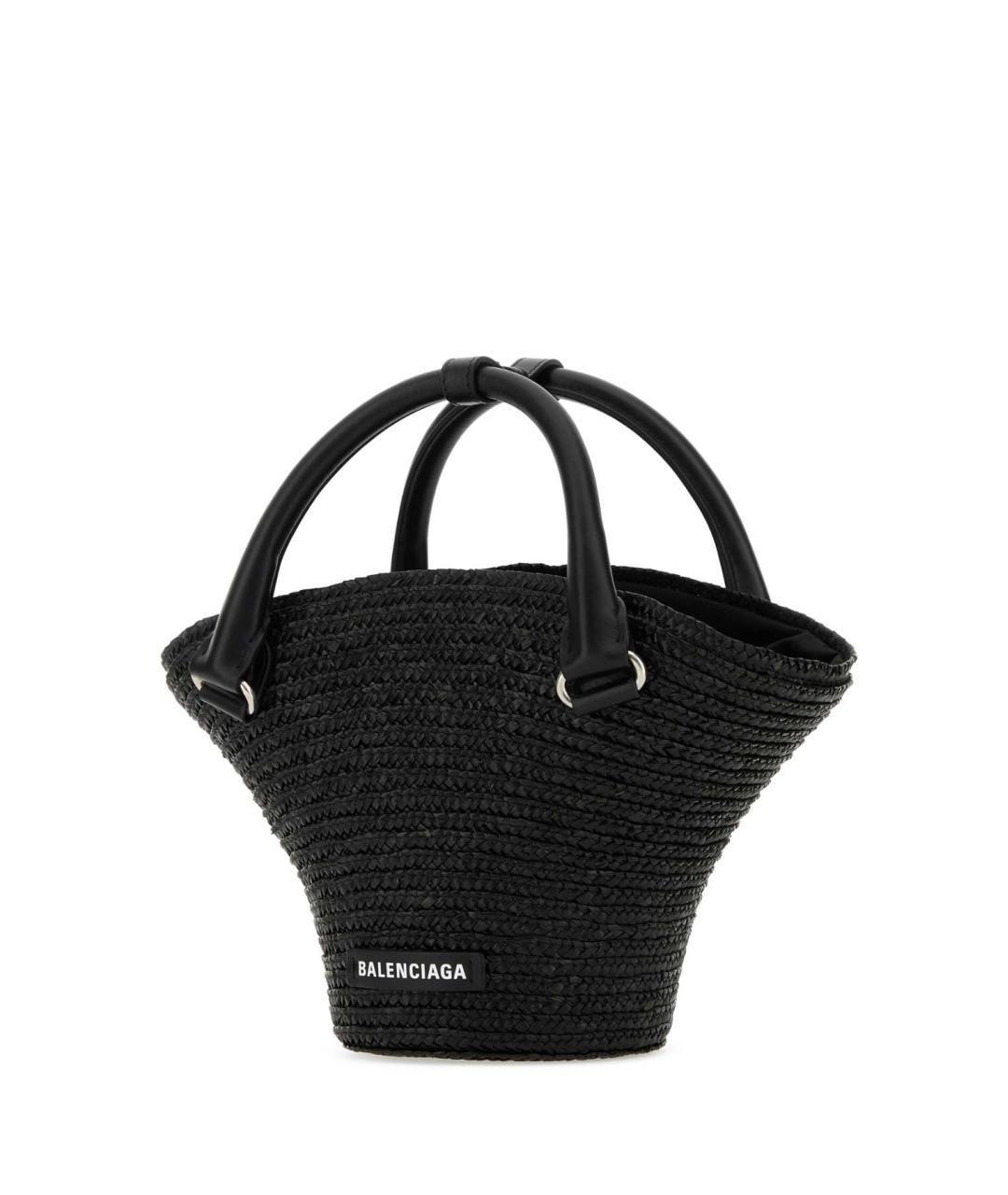 BALENCIAGA Черная синтетическая сумка с короткими ручками, фото 2