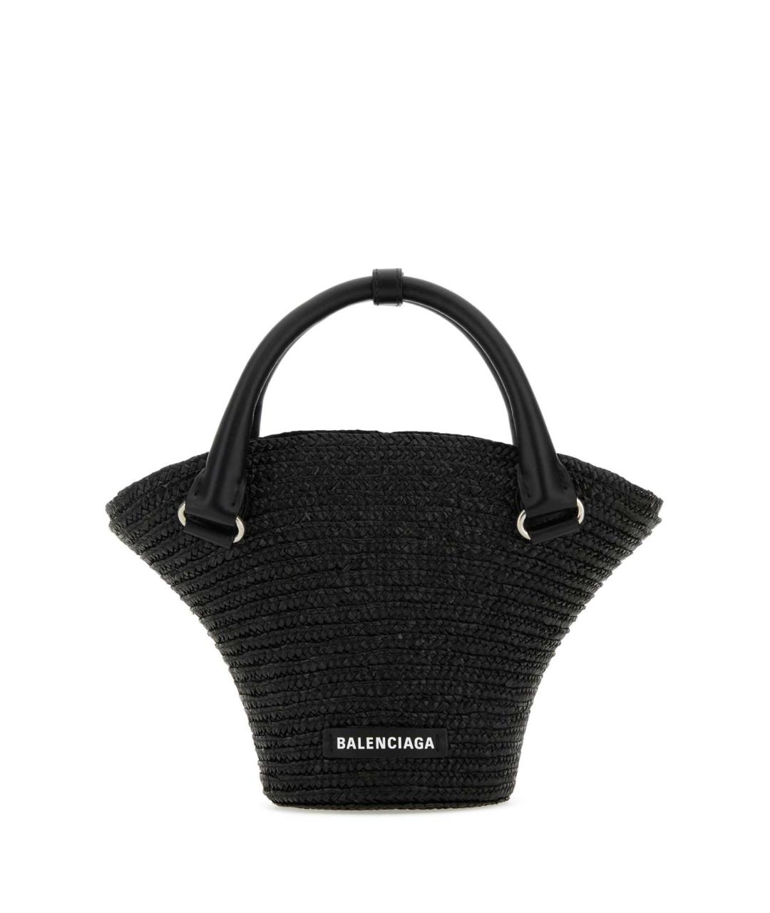 BALENCIAGA Черная синтетическая сумка с короткими ручками, фото 1