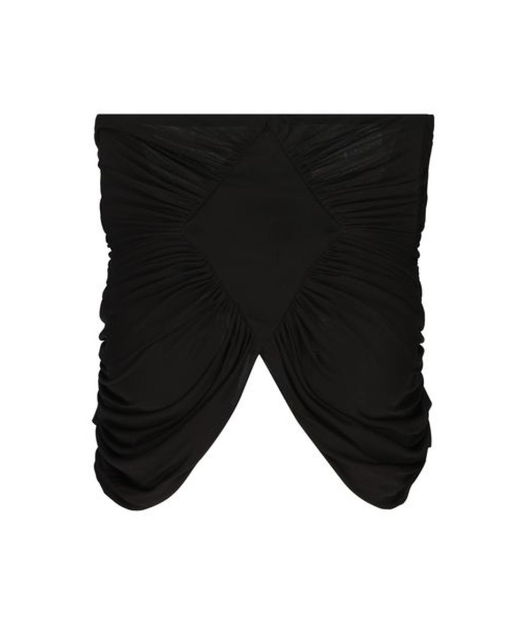 SAINT LAURENT Черная вискозная майка, фото 1