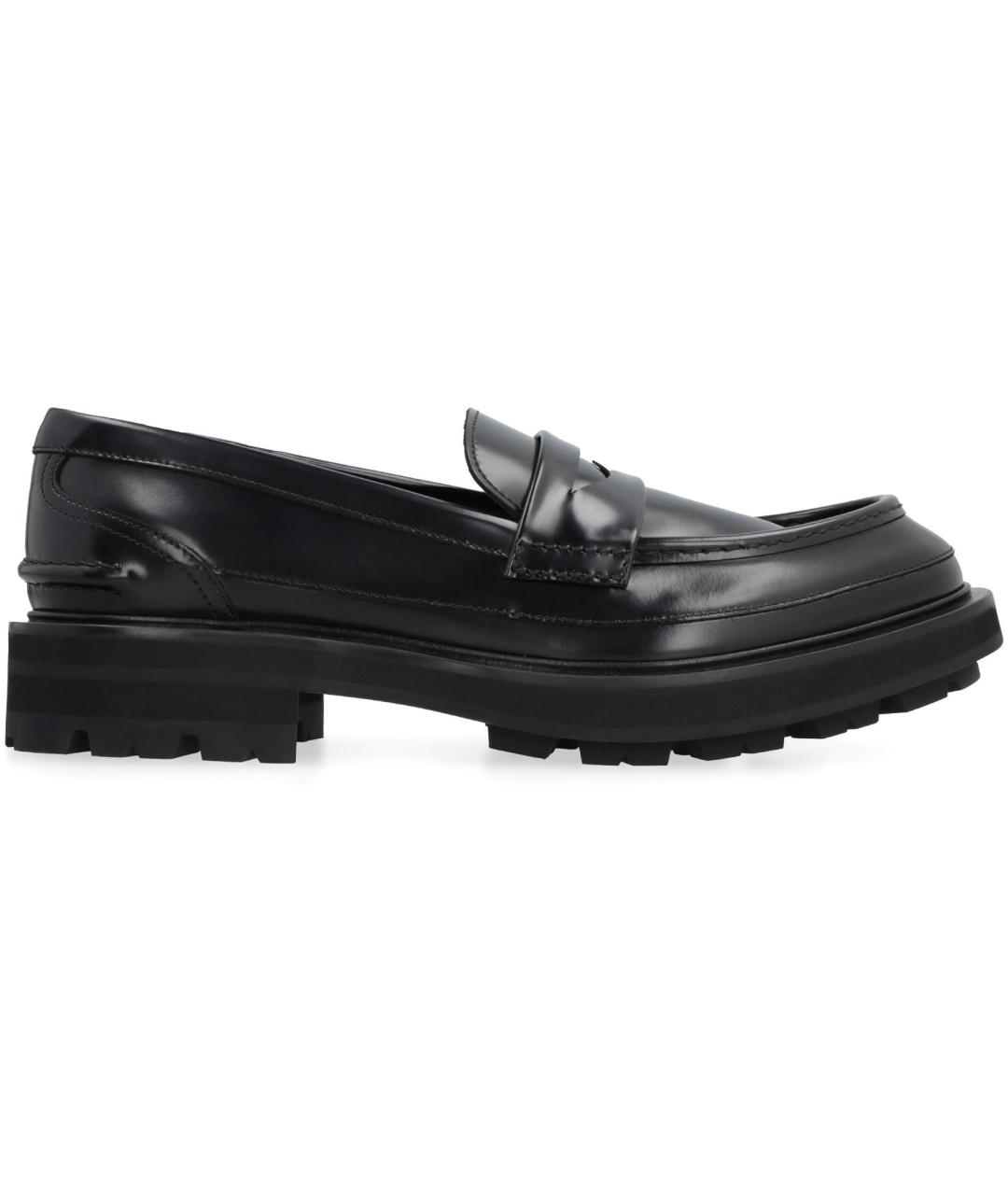 ALEXANDER MCQUEEN Черные кожаные лоферы, фото 2