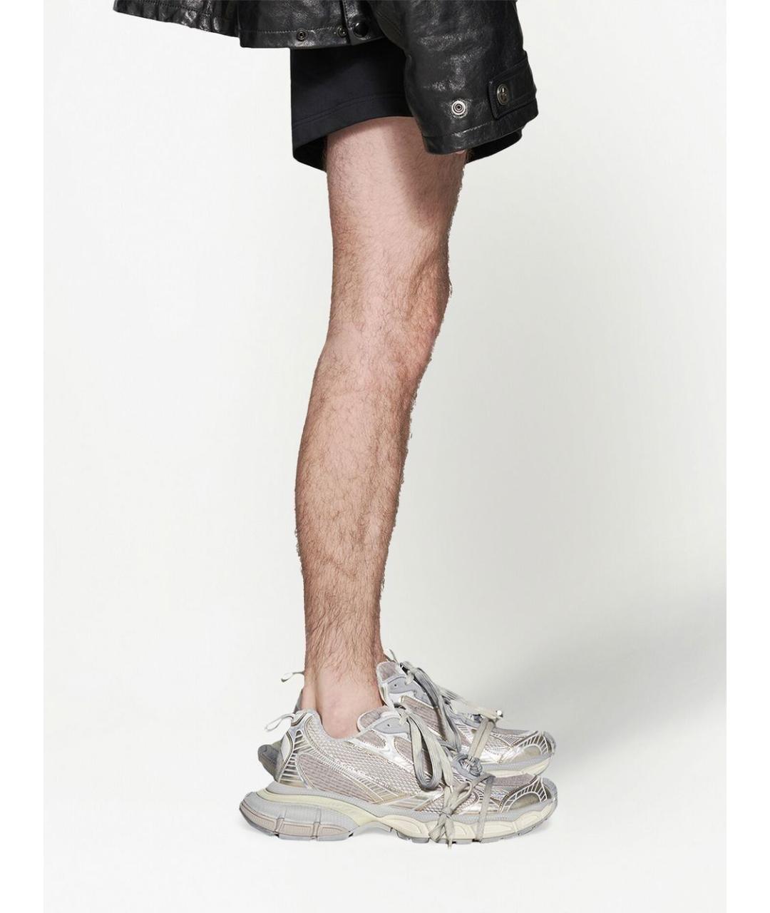 BALENCIAGA Бежевые синтетические низкие кроссовки / кеды, фото 5