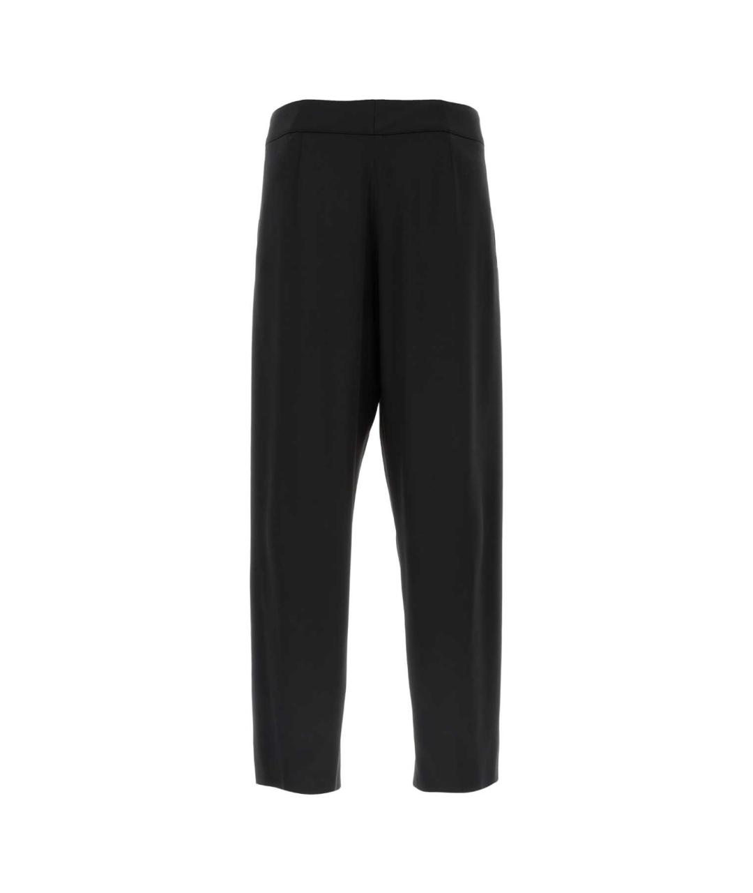 SAINT LAURENT Черные вискозные повседневные брюки, фото 2