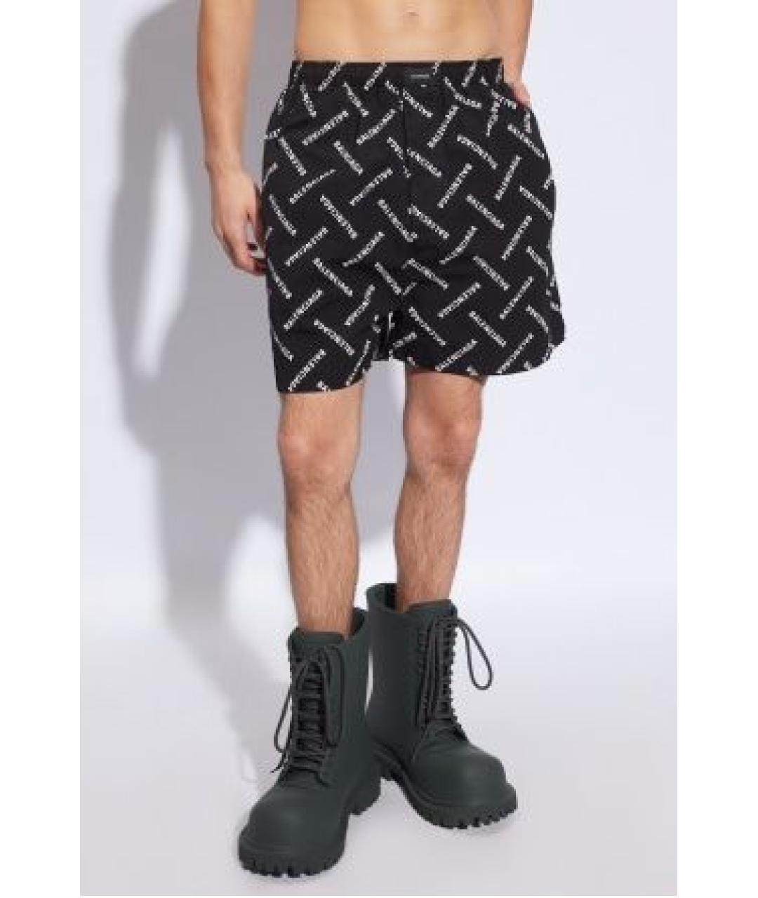 BALENCIAGA Черные хлопковые шорты, фото 3