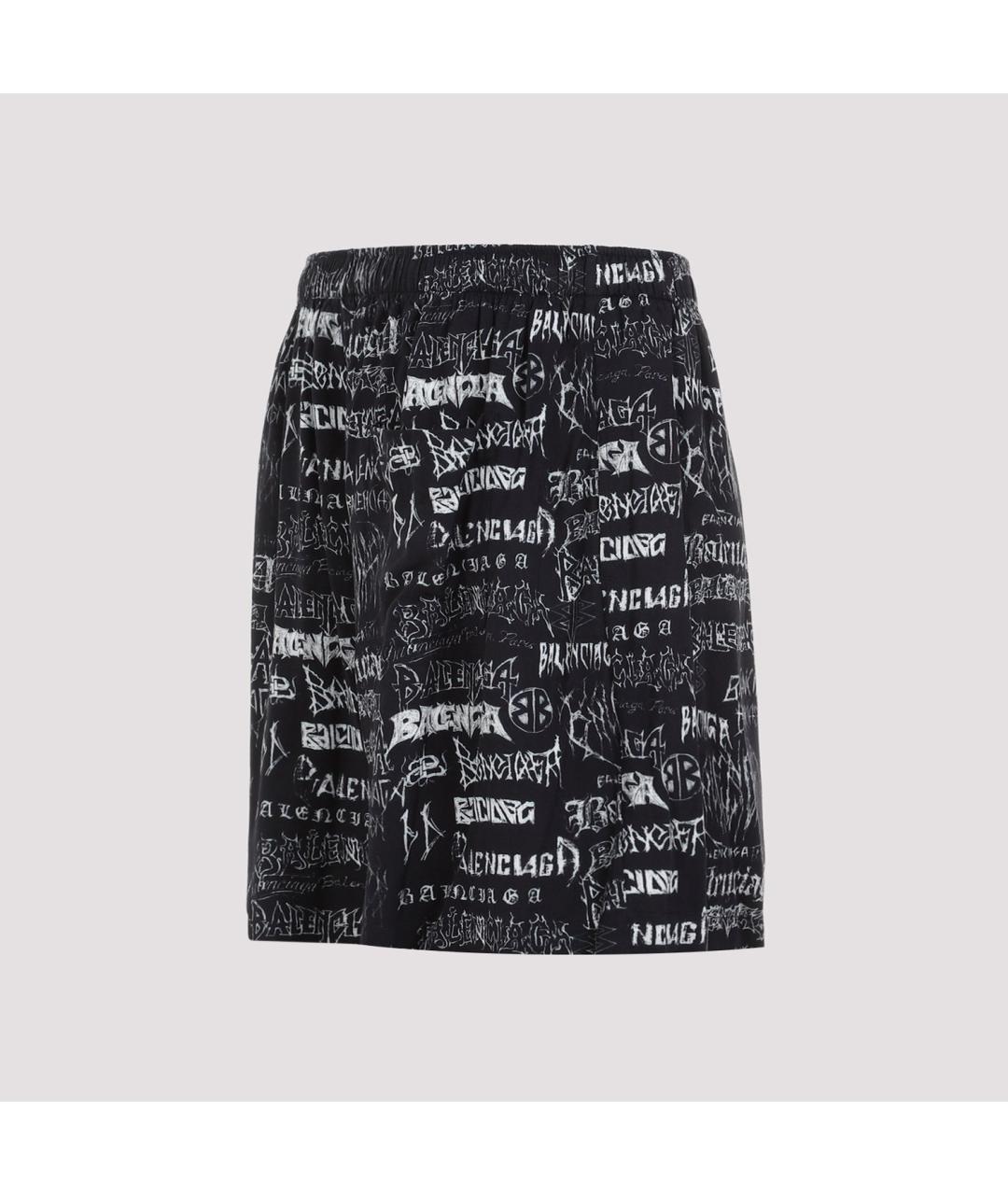 BALENCIAGA Черные вискозные шорты, фото 4