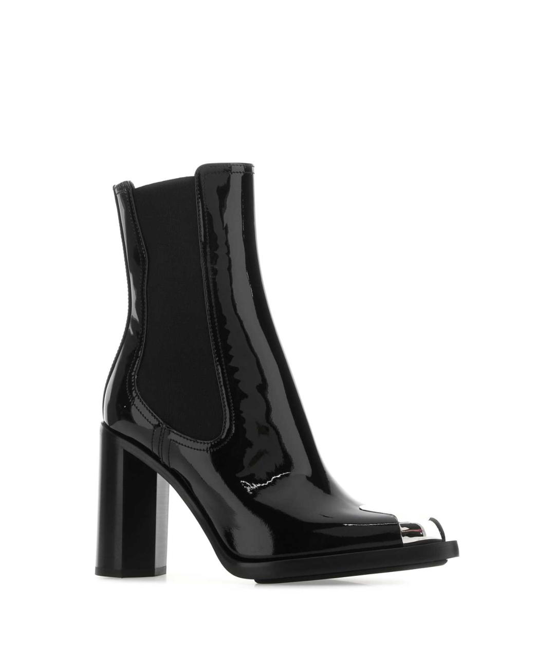 ALEXANDER MCQUEEN Черные кожаные ботинки, фото 2