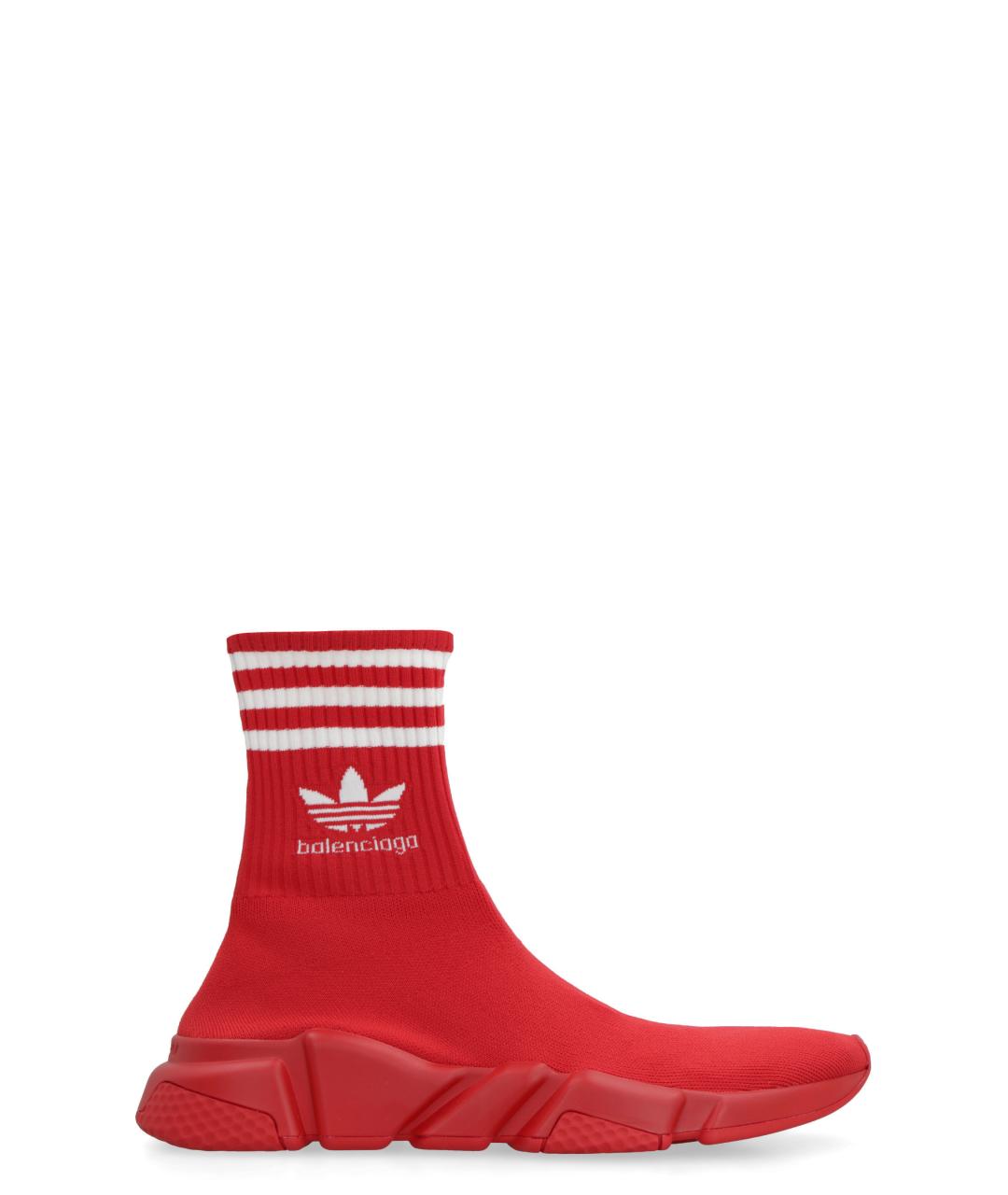 BALENCIAGA Красные синтетические высокие кроссовки / кеды, фото 1