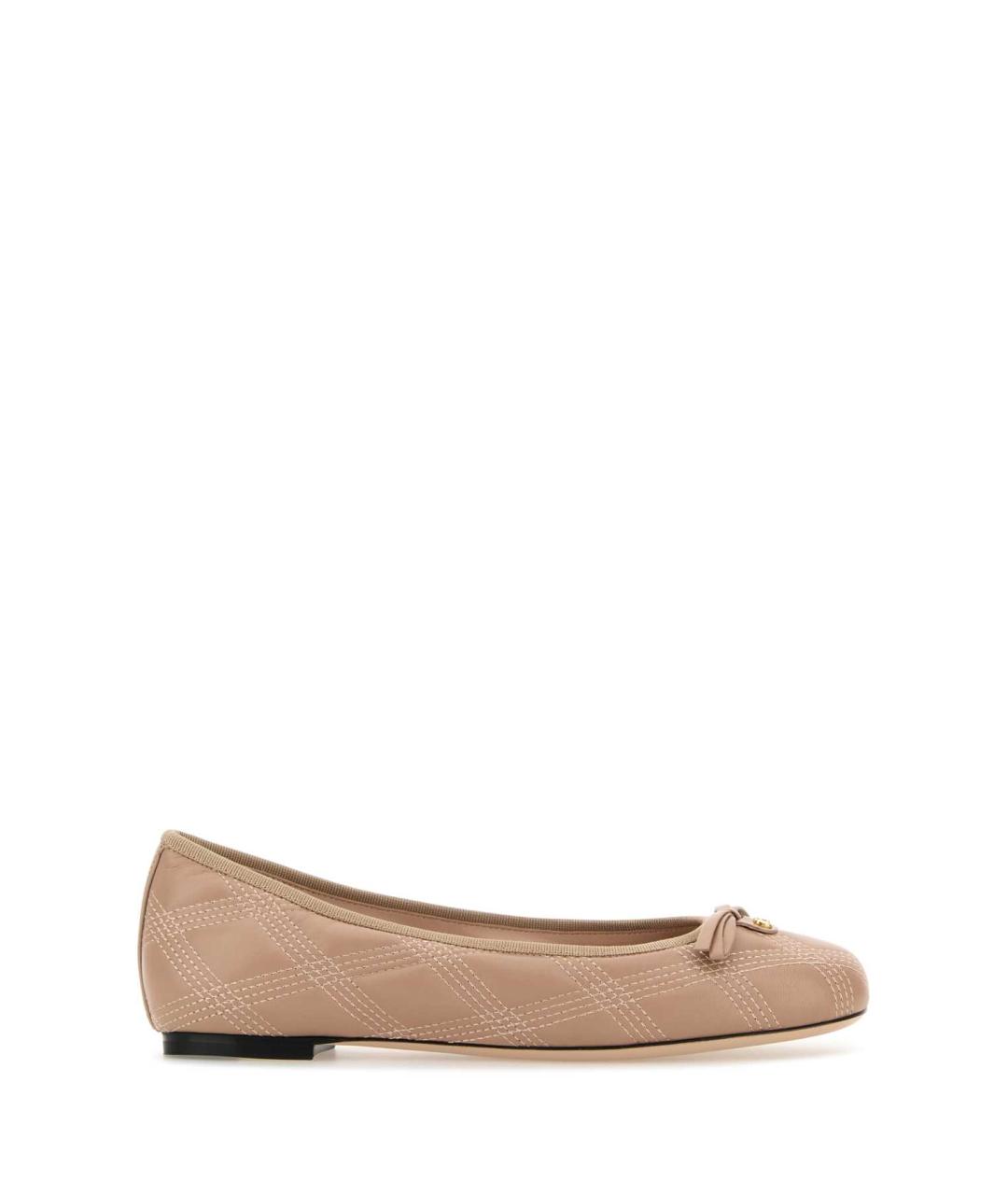 VALENTINO Розовые кожаные балетки, фото 1
