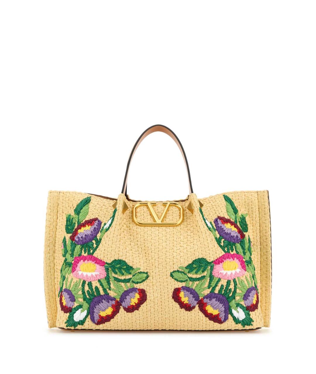 VALENTINO Бежевая сумка тоут, фото 1