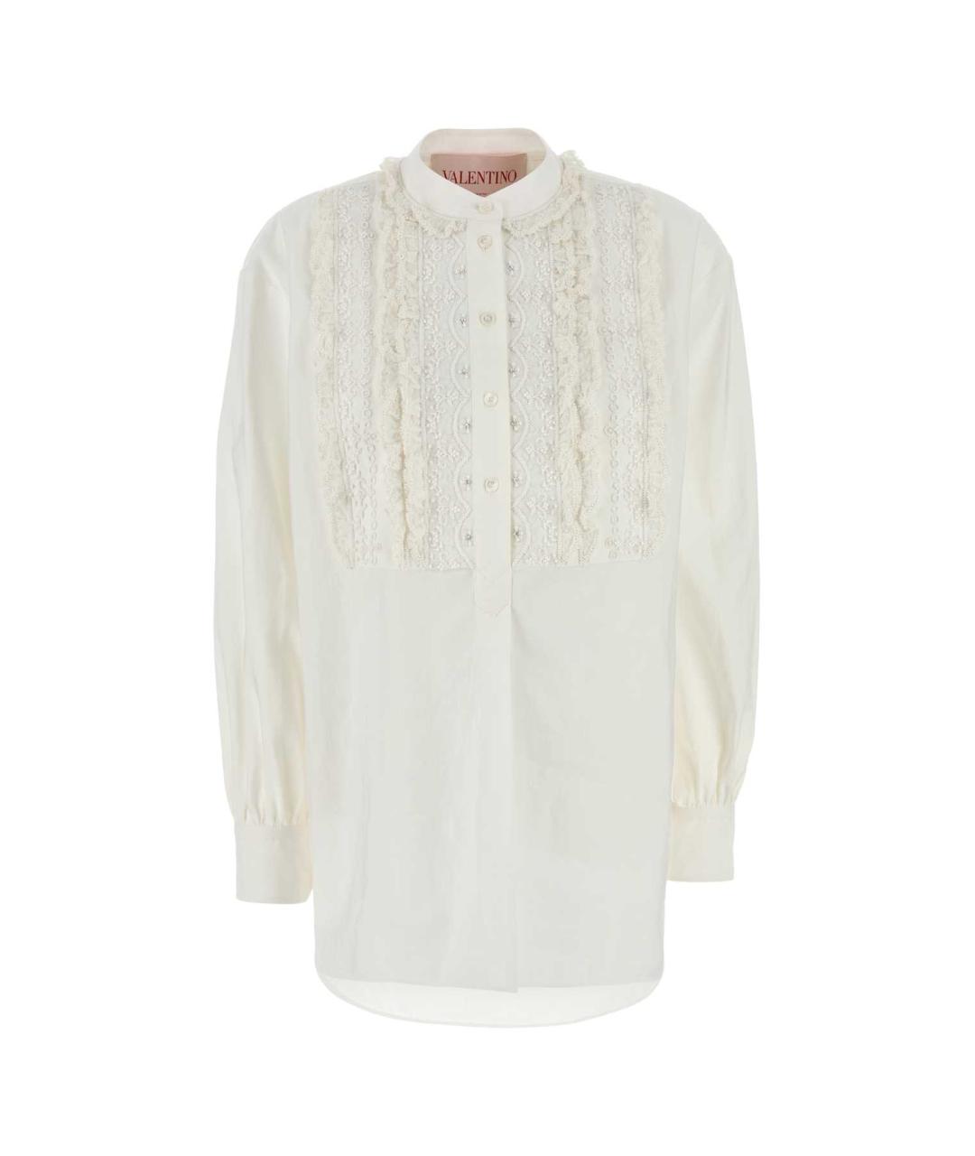 VALENTINO Белая хлопковая рубашка, фото 1