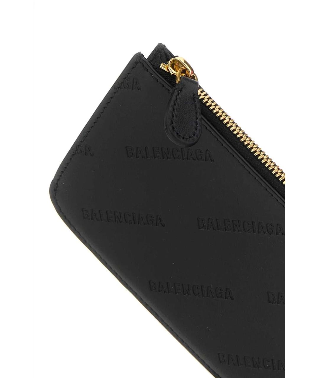 BALENCIAGA Черный кожаный кардхолдер, фото 4