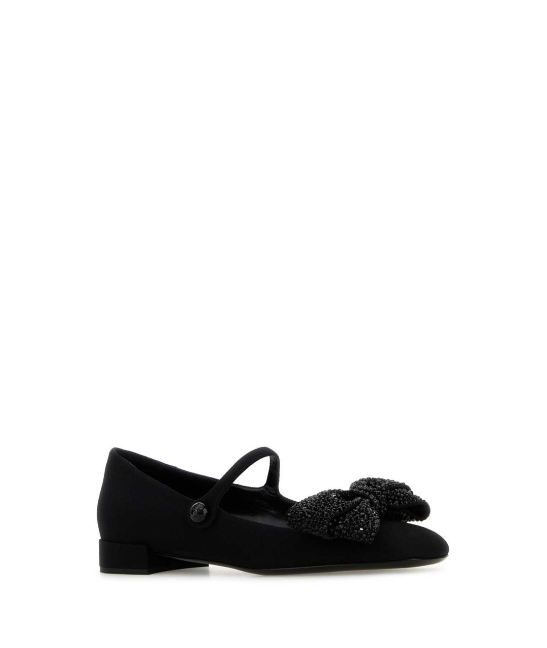 VALENTINO Черные кожаные балетки, фото 2
