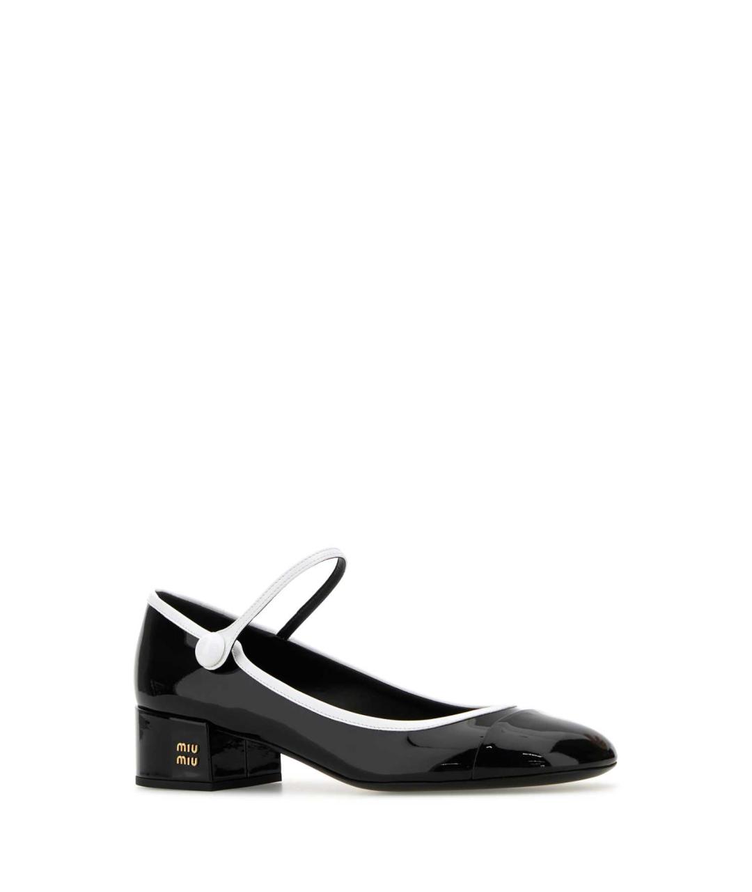 MIU MIU Черные кожаные туфли, фото 2