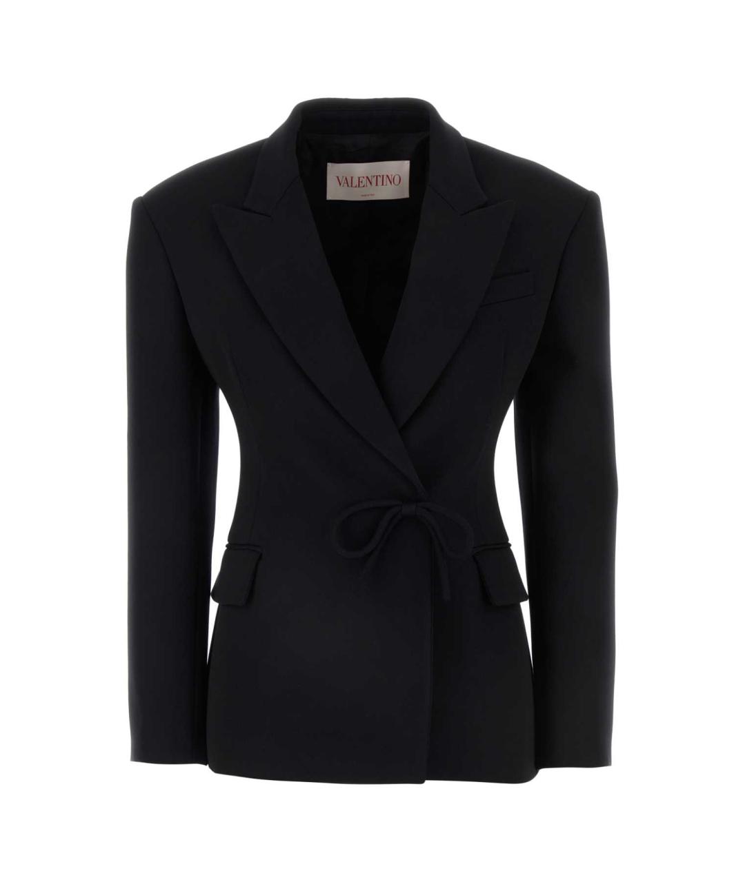 VALENTINO Черный вискозный жакет/пиджак, фото 1