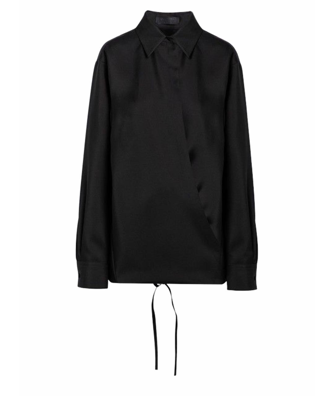 VALENTINO Черная шерстяная рубашка, фото 1
