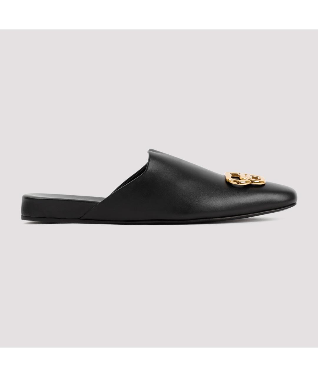 BALENCIAGA Черные бархатные мюли, фото 2