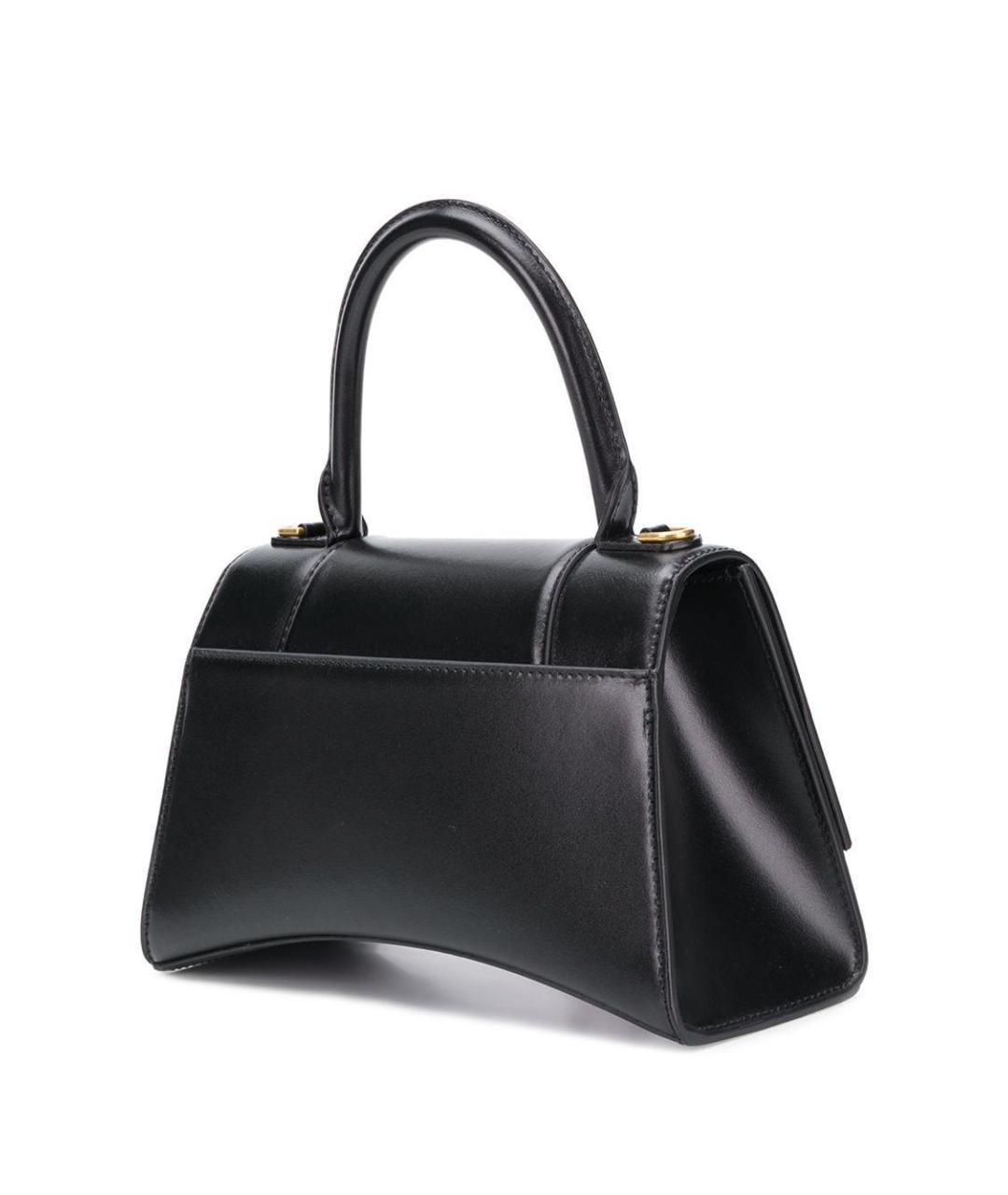 BALENCIAGA Черная кожаная сумка с короткими ручками, фото 3