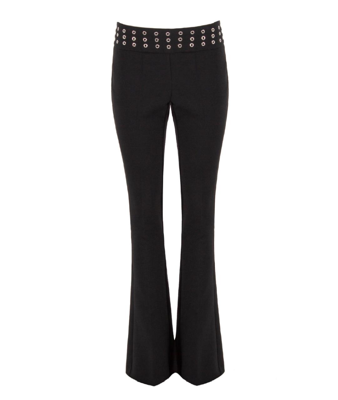 BLUMARINE Черные полиэстеровые брюки узкие, фото 2