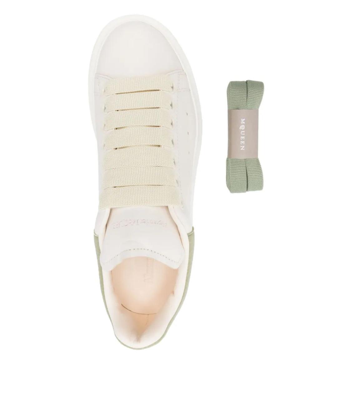 ALEXANDER MCQUEEN Белые кожаные кеды, фото 4