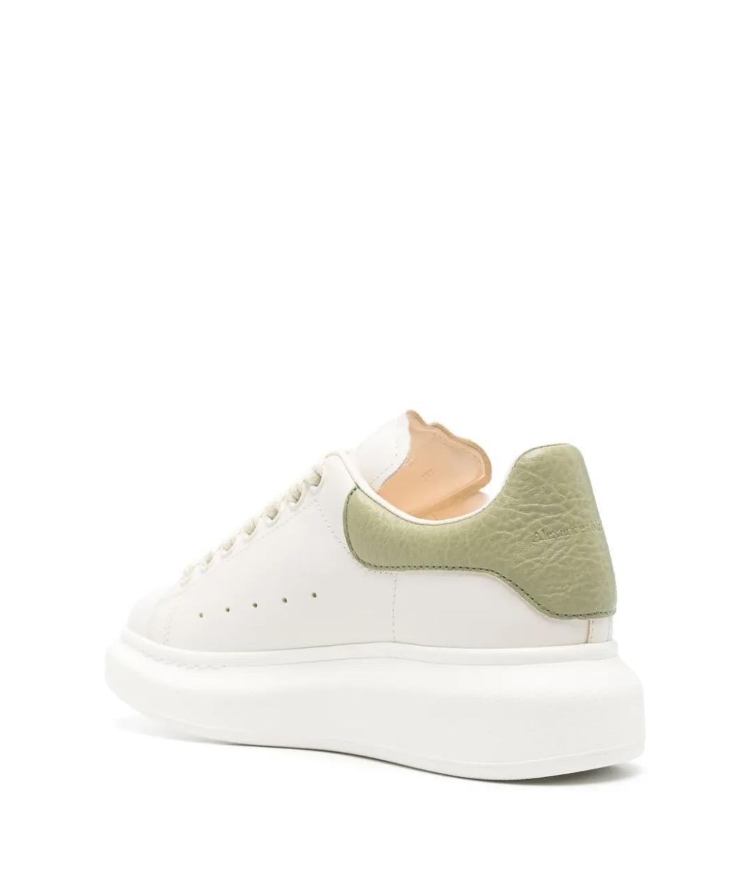 ALEXANDER MCQUEEN Белые кожаные кеды, фото 3