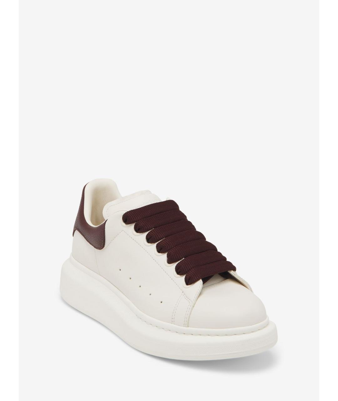 ALEXANDER MCQUEEN Белые кожаные кеды, фото 4