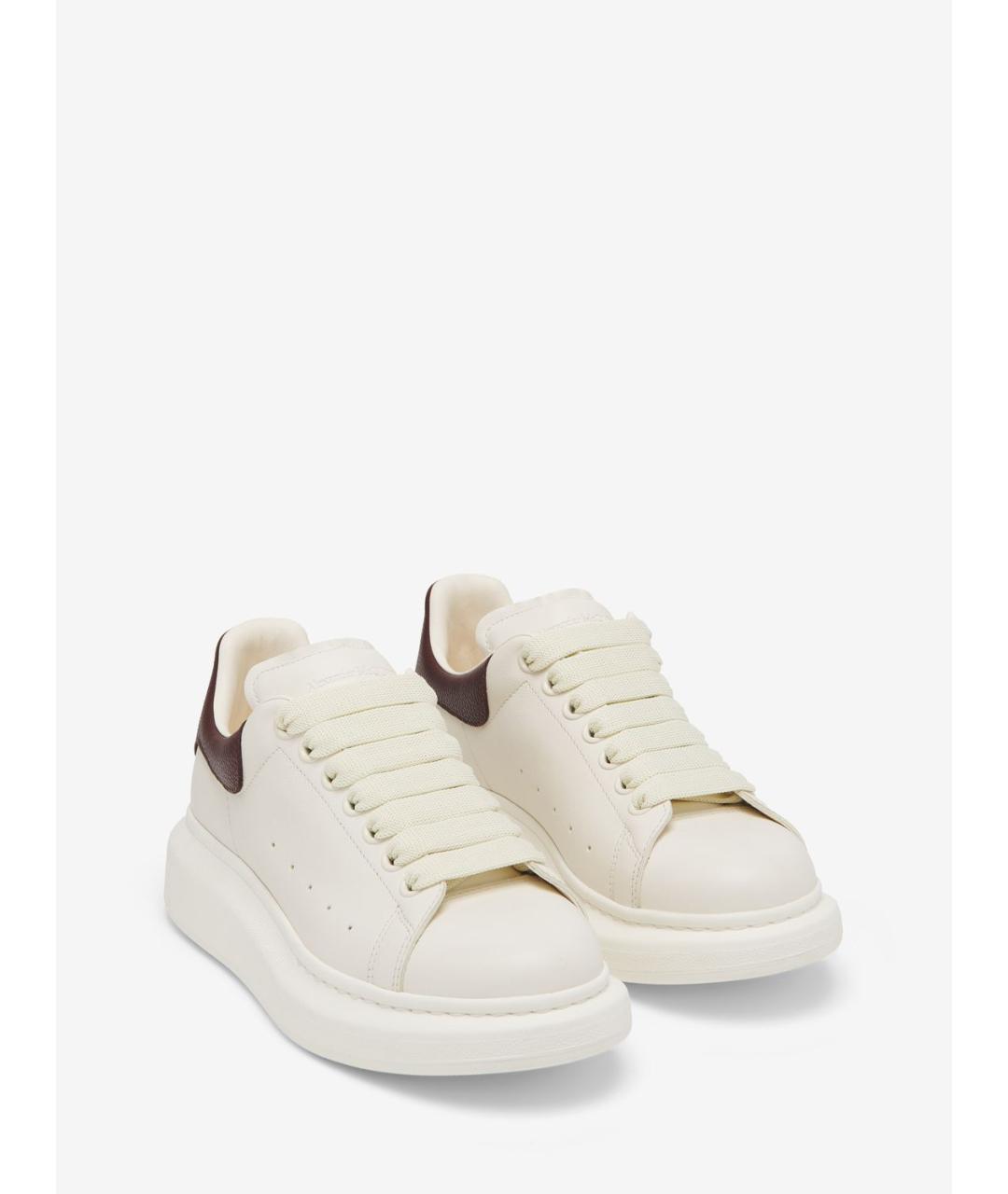 ALEXANDER MCQUEEN Белые кожаные кеды, фото 2