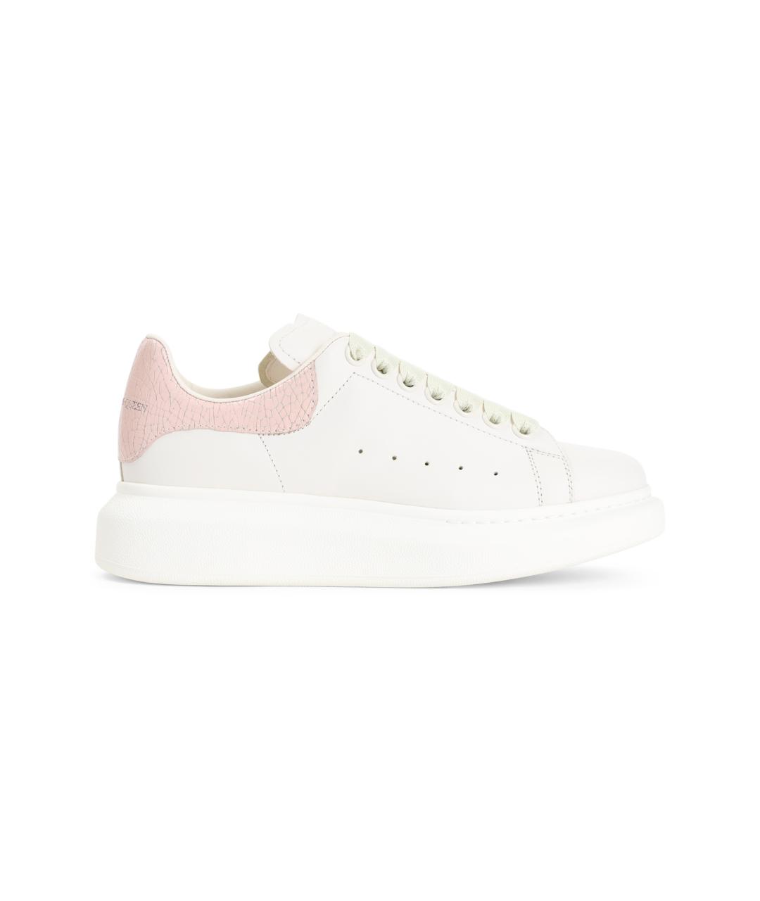 ALEXANDER MCQUEEN Белые кожаные кеды, фото 1