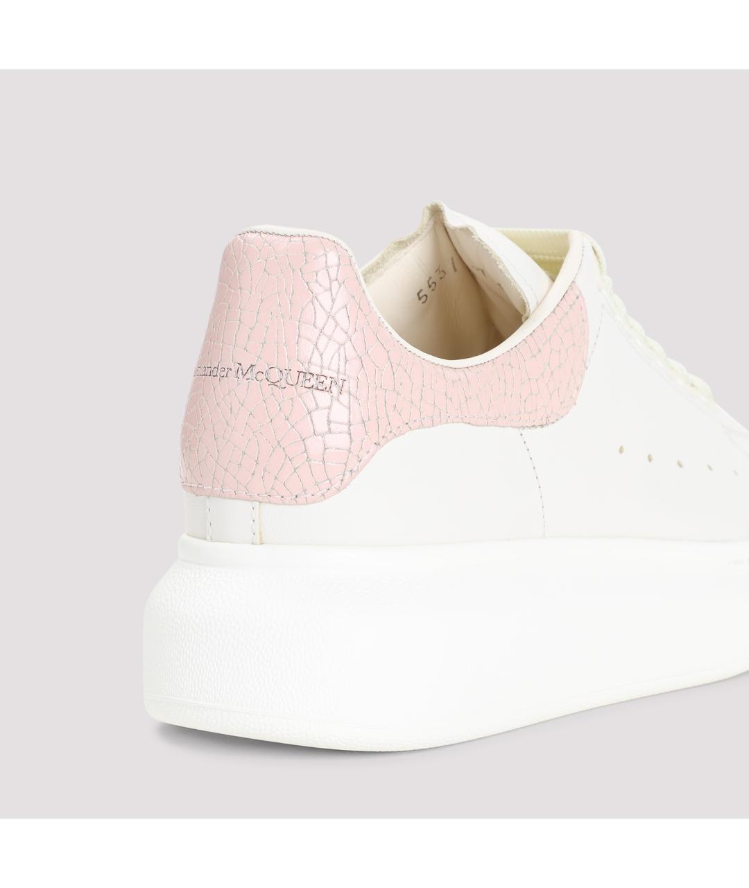 ALEXANDER MCQUEEN Белые кожаные кеды, фото 5