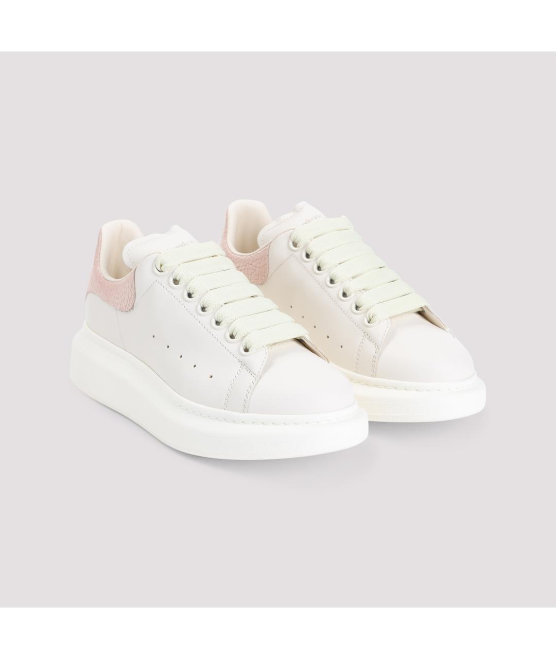 ALEXANDER MCQUEEN Белые кожаные кеды, фото 4