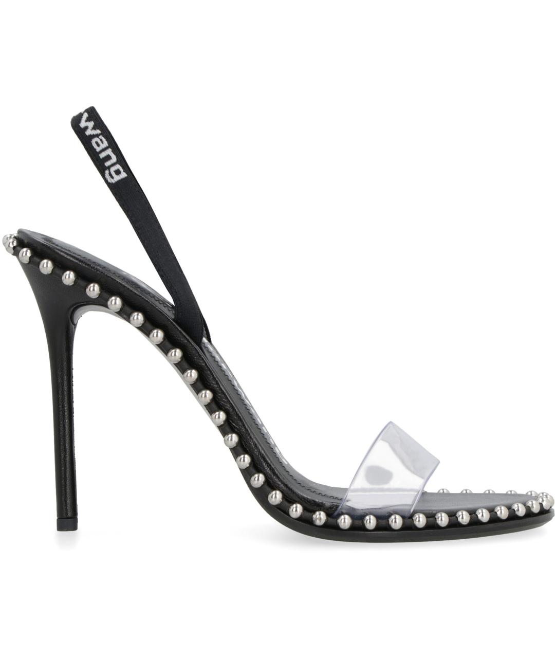 ALEXANDER WANG Черные текстильные мюли, фото 2