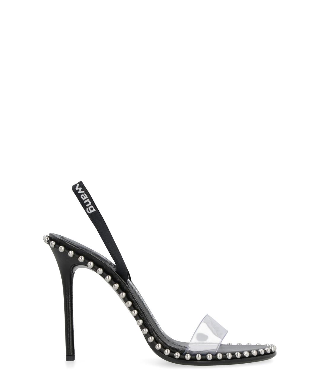 ALEXANDER WANG Черные текстильные мюли, фото 1