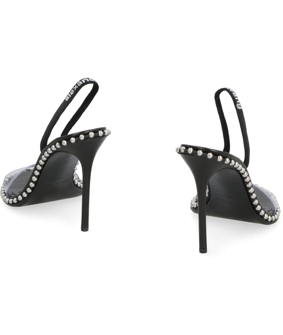 ALEXANDER WANG Черные текстильные мюли, фото 4