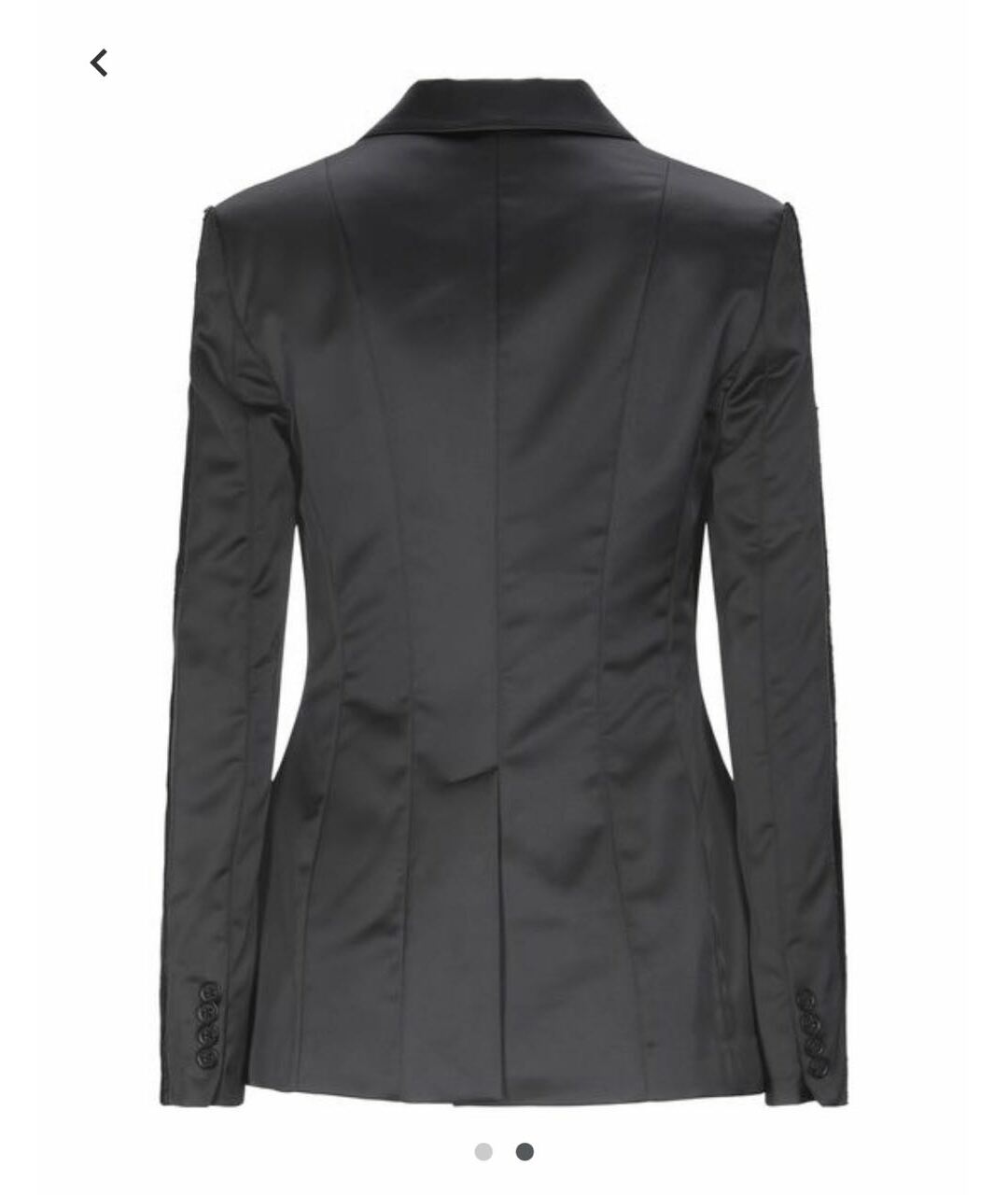 GAELLE BONHEUR Черный атласный жакет/пиджак, фото 2