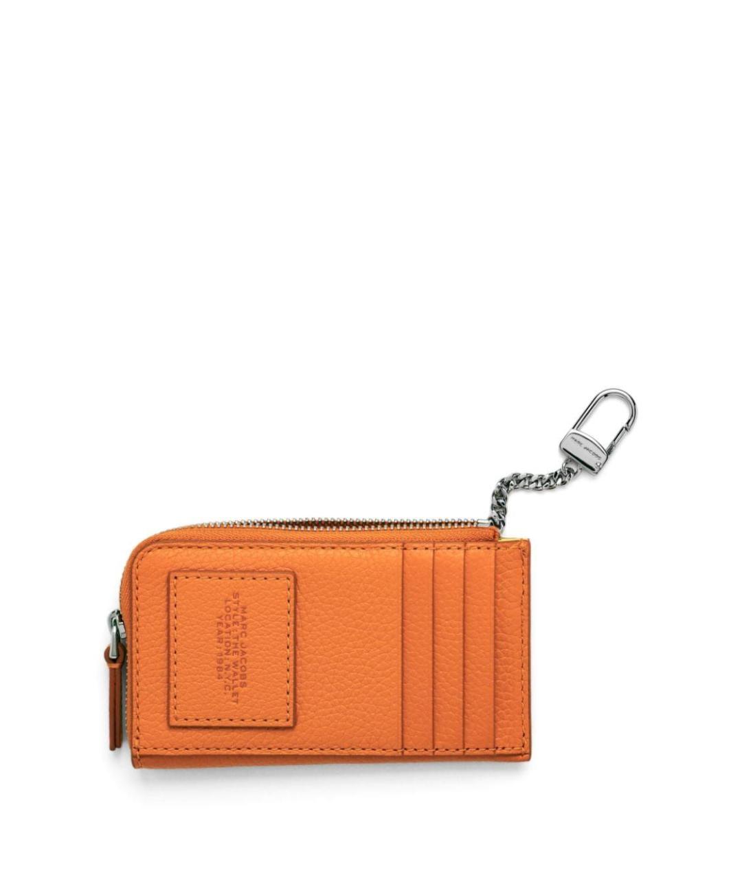 MARC JACOBS Оранжевый кожаный кошелек, фото 2