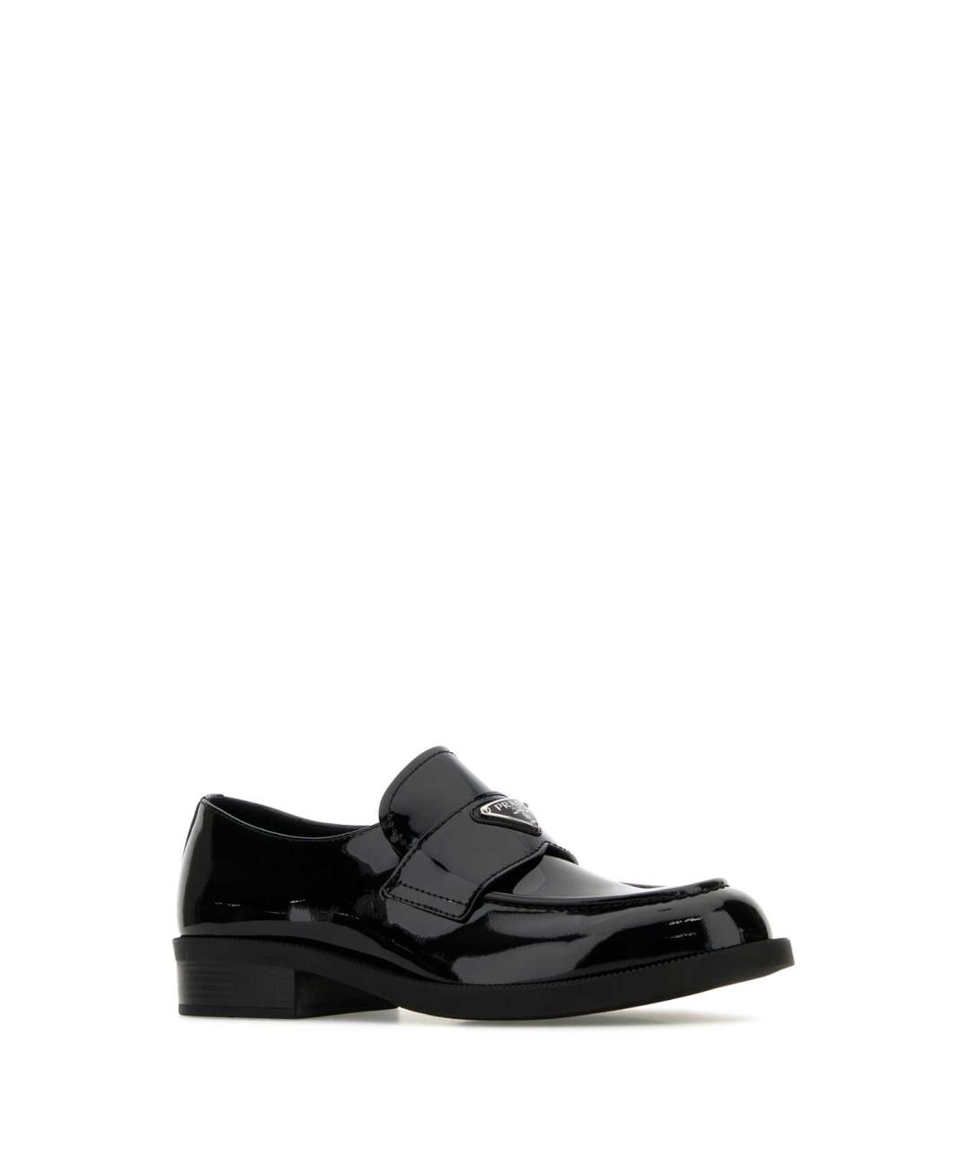 PRADA Черные лоферы из лакированной кожи, фото 2