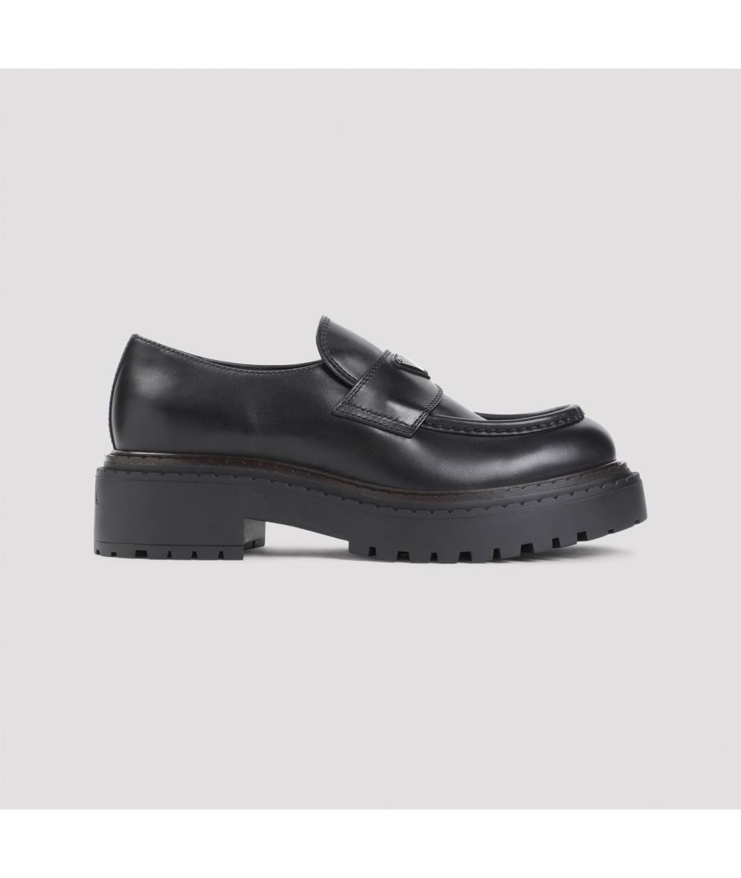 PRADA Черные кожаные лоферы, фото 2