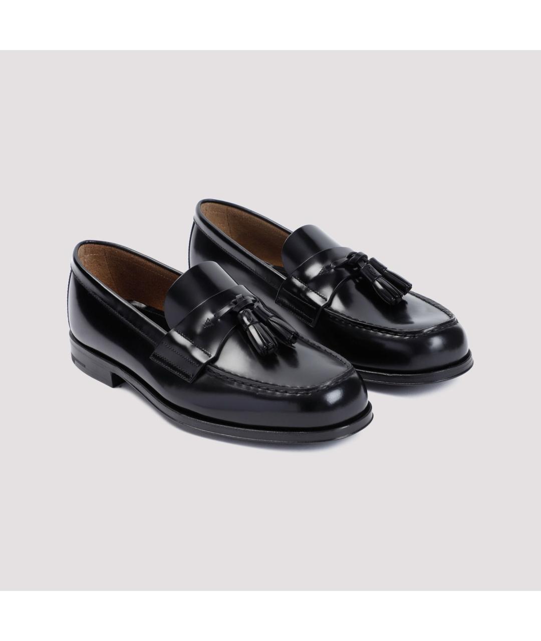 PRADA Черные кожаные лоферы, фото 4