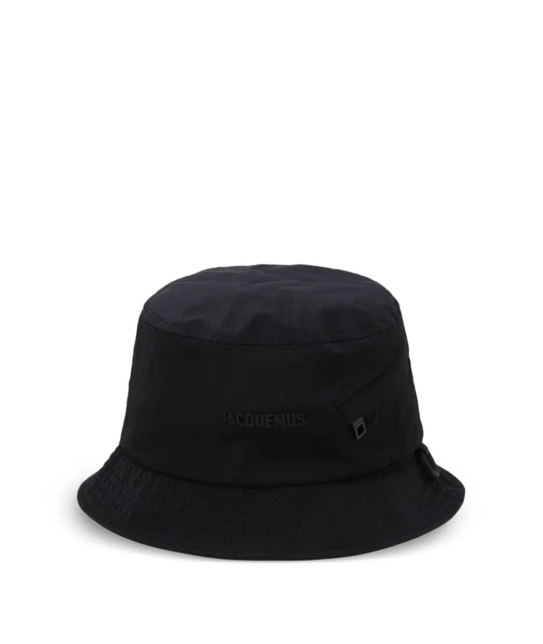 JACQUEMUS Черная хлопковая шапка, фото 1