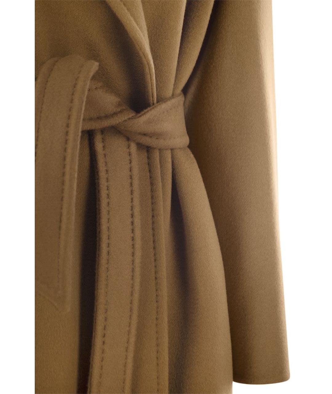 MAX MARA Коричневое кашемировое пальто, фото 4
