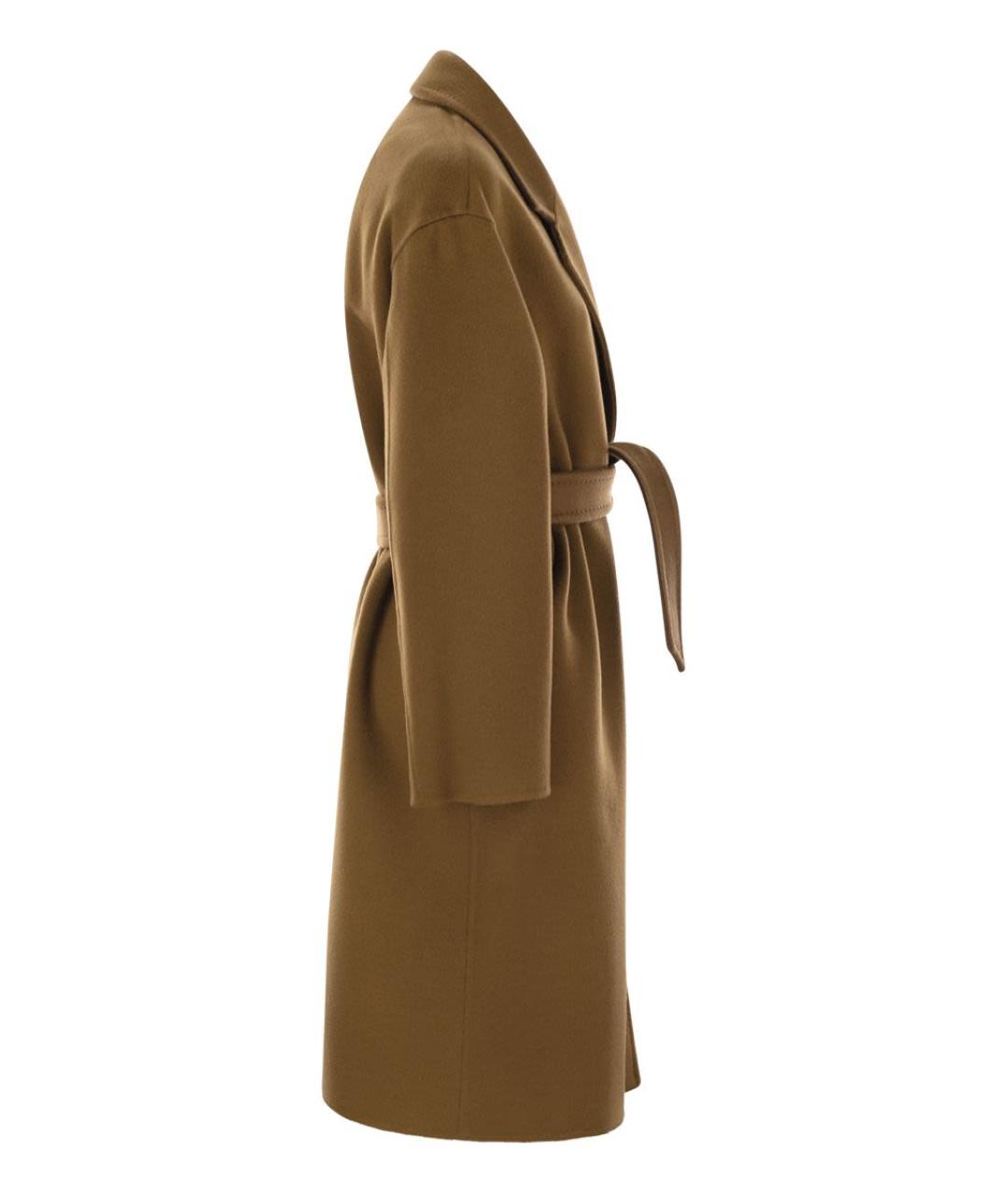 MAX MARA Коричневое кашемировое пальто, фото 3