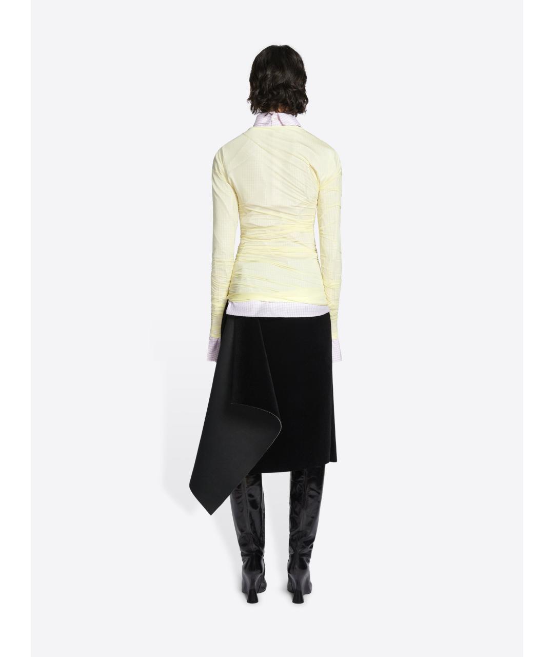 DRIES VAN NOTEN Черная хлопковая юбка миди, фото 5